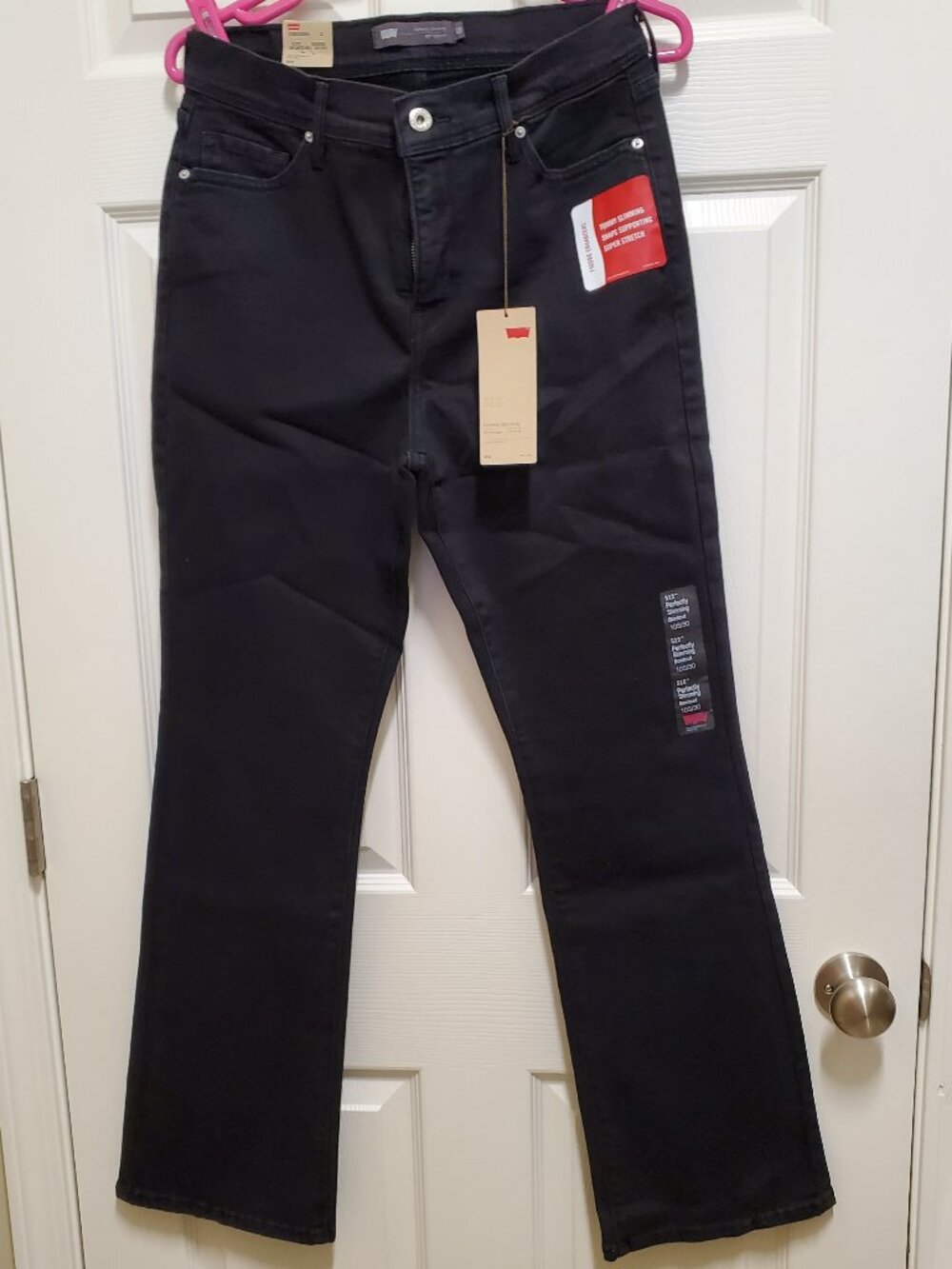 New Black Levi's 512 Slimming Bootcut Jeans